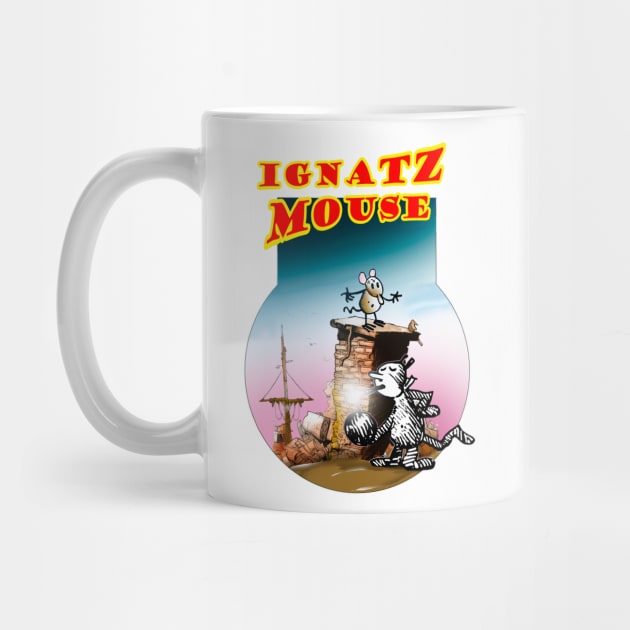 Ignatz Krazy Kat and the Bomb by enyeniarts
